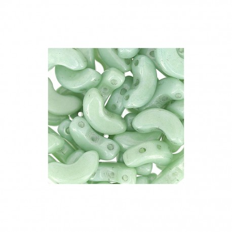 Arcos par Puca® 5x10 mm Opaque Light Green Ceramic Look x10g