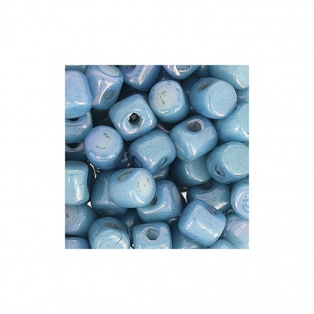 Minos par Puca® 2.5x3 mm Chalkwhite Blue Ceramic Look x5g