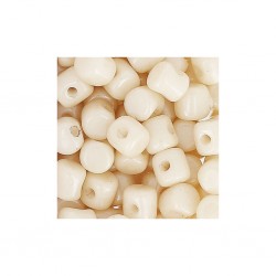 Minos par Puca® 2.5x3 mm Opaque Beige Ceramic Look x5g