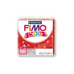 Fimo Kids 42gr Rojo Purpurina (212)